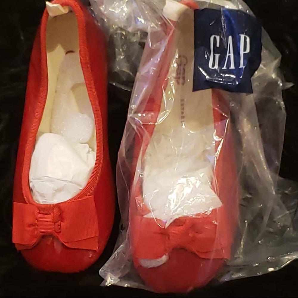 Brand New Gap Girls Red Ballet Flats
